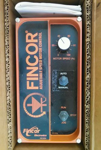 Fincor motor speed control
