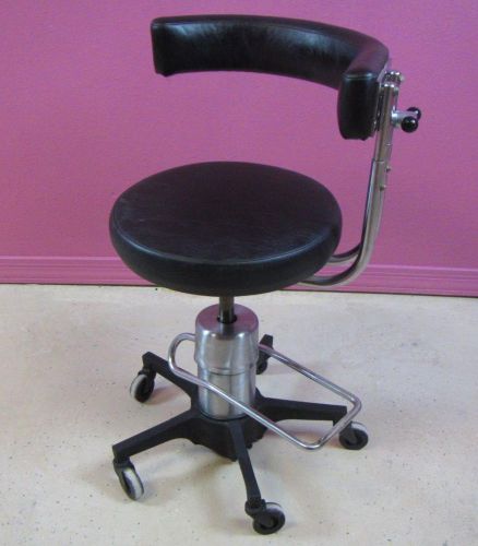 Reliance 556 Hydraulic Surgeon Dental Stool Chair w/ Surgical Procedure Rest
