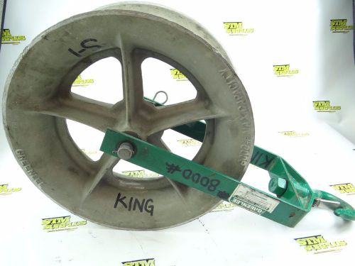 Greenlee model 8024 hook type hanging pulley sheave 24&#034; 8000# capacity for sale