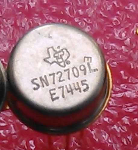 ONE SN72709L  CAN TYPE  TEXAS INSTRUMENT OP AMP VINTAGE NEW OLD STOCK