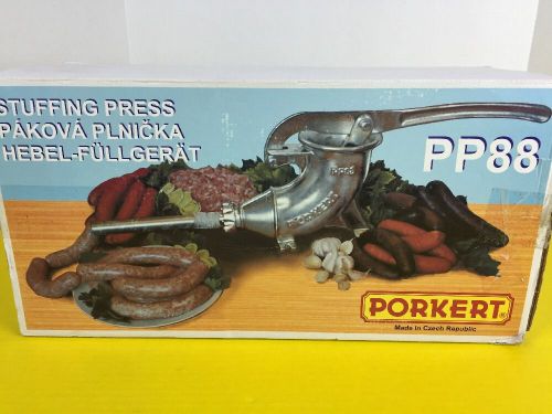 Porkert pp88 manual cast iron sausage maker filler press stuffer czech republic for sale
