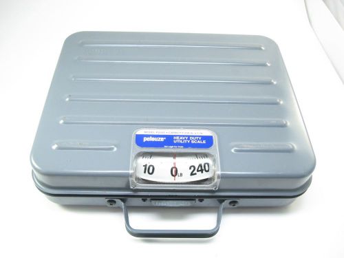 Pelouze p250s 250lb hd utility shipping receiving scale portable briefcase for sale