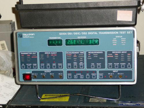 Tau-Tron S5104 Opts. 2-3 Digital Transmission Test Set W/  5902 Thermal Printer