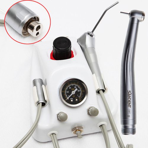 Dental air turbine unit with push button high speed handpiece 2 hole for sale