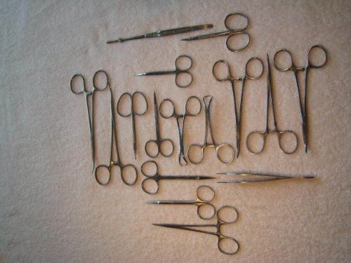 Set of 16 piece Plastic Surgery Instruments.Most from Germany.See description.
