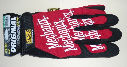 Mechanix wear original gloves, pair xl, red, full finger for sale