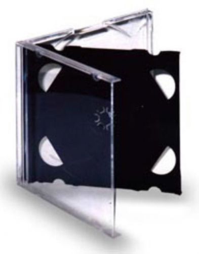 1 Standard DOUBLE Black Jewel Cases FOR Games Disc, DVD, CD Music Blank Case