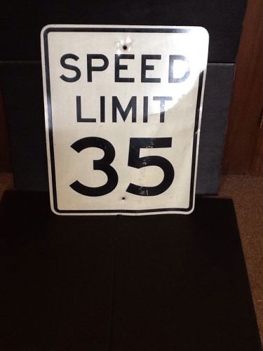 Speed limit 35 aluminum 24&#034; x 30&#034; street sign (19554-604a) for sale