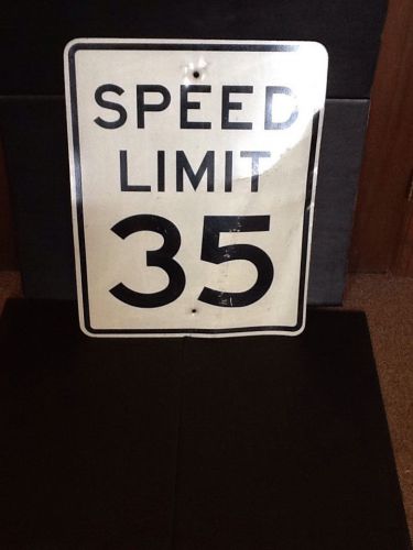 SPEED LIMIT 35 ALUMINUM 24&#034; x 30&#034; Street Sign (19554-604A)