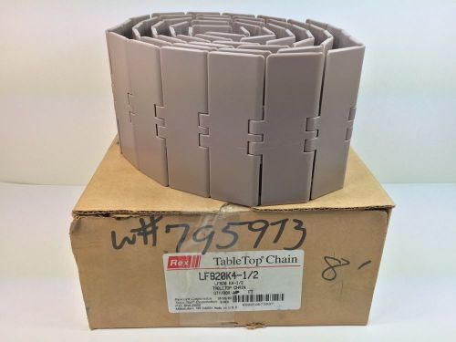 NEW! REXNORD TABLE TOP CHAIN LF820K4-1/2 LF820K412 8 FEET