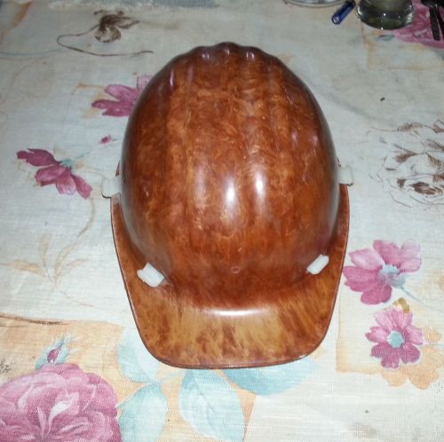 Vintage russian/ussr brown safety fiberglass construction worker hard hat helmet for sale