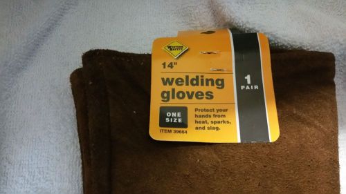 Western safety 14&#034;welding gloves item 39664 for sale