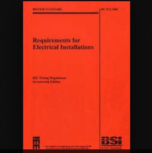 17TH EDITION IEE WIRING BS 7671: 2008/Requirements for Electrical Installations