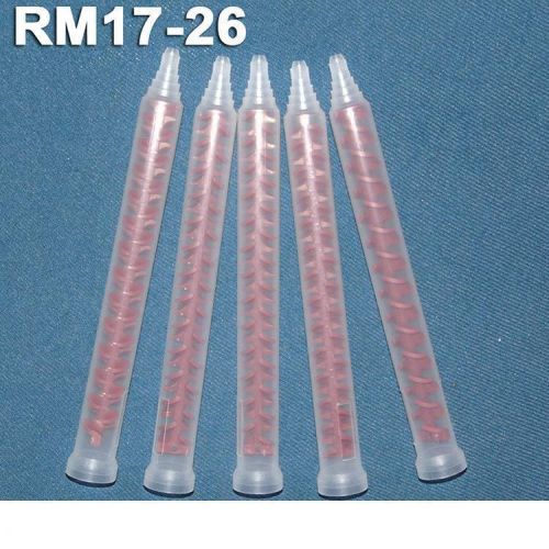 Resin static mixer rm17-26 mixing nozzles for duo pack epoxies 10pcs/lot for sale