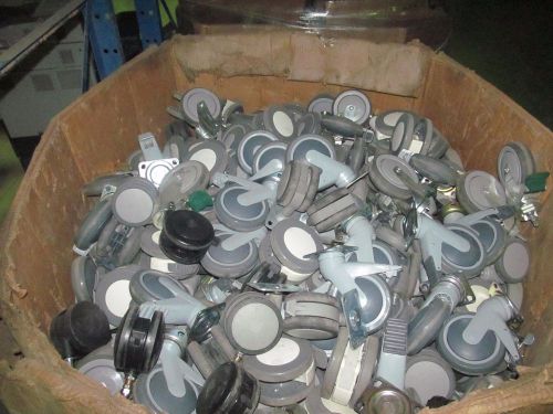 WHOLESALE LOT OF 900+ LBS of 4&#034; &amp; 5&#034; Medical Casters - Full Gaylord Box