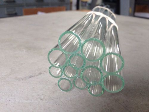 Flint Glass Tubing 12 Pcs (6) 13mm (6) 10mm X 12&#034;