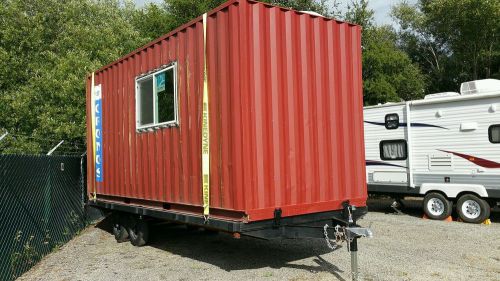 8x20 x 9.5 High Cube Shipping Container Tiny House on Wheels Heavy Duty Trailer