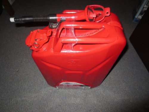 BRIGGS STRATTON 5 gallon/20 L # 4697 spill proof metal steel gas can lock NOS