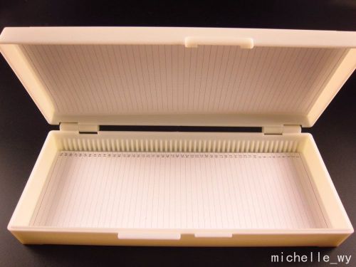 LABORATORY SPECIMEN SLIDE PLASTIC BOX/PATHOLOGY BOX(can holds 50 Slide)white