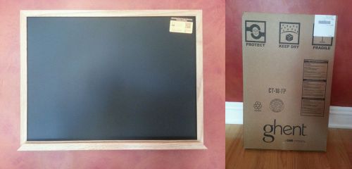 NEW Ghent GH-24181B Wood Frame Duroslate 18X24&#034; Black Chalkboard Presentation