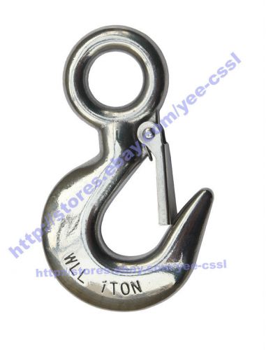 New Stainless Steel 304 Hoist Hook WLL 2 TON Lifting Hook Chain Crane Rigging 2T