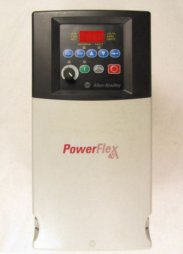 Allen Bradley, PowerFlex 40, 22B-D017N104, 10.0 HP, Very Good Condition