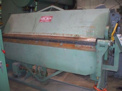 #9069: Chicago D&amp;K Apron Brake Frabrication Equipment Used Pb8187 mfg 12-84
