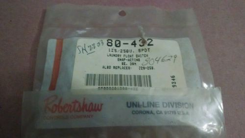 Robertshaw 80-432 laundry float Switch SPDT Snap acting
