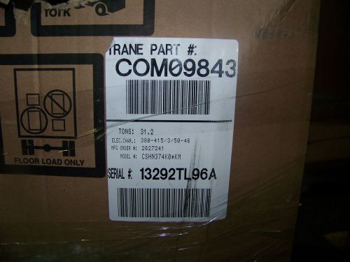 Trane scroll compressor 31.2 ton trane part #com09843 3 phase model #cshn374k0km for sale