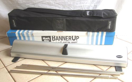 Mark Bric BannerUp Plus ST Trade Show Banner Stand 35&#034; x 81&#034;- 96&#034; Retractable