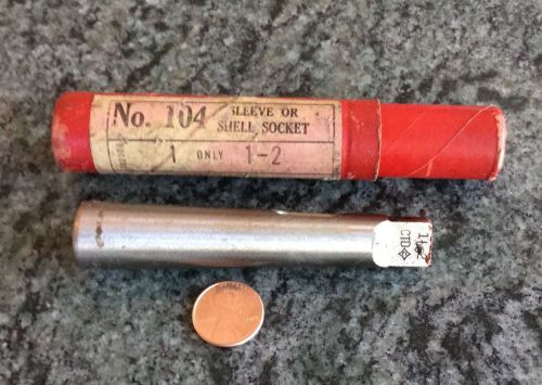 cleveland twist drill taper shank adapter MT 1 to 2 morse taper socket vintage