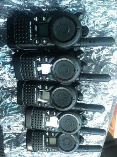 Set of 5 Motorola CLS1110 UHF 2 Way Radios