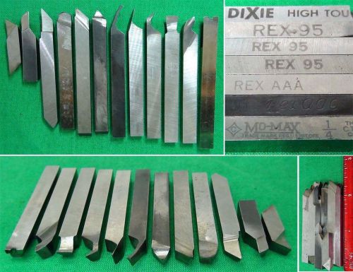 12 Cobalt &amp; HSS 1/4&#034; Mini Lathe Bits Sherline Unimat Machinist Gunsmith Tool Lot