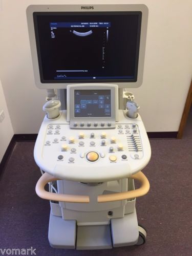 PHILIPS IU22 CART F ULTRASOUND SYSTEM WITH  C5-1, V6-2 &amp; C9-4