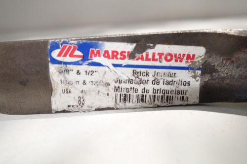 Trowel MARSHALLTOWN Brick Jointer 3/8&#034; X 1/2&#034; BRICK JOINTER Made in USA