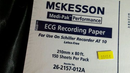 Mckesson medi pak ecg recording paper 210mm x 80ft 150 sheets 26-2157-012a*new for sale