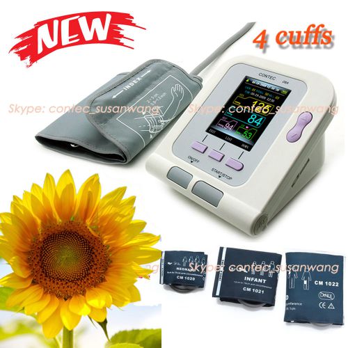 Blood pressure monitor CONTEC08A,NIBP,including 4 cuffs and Spo2 Probe