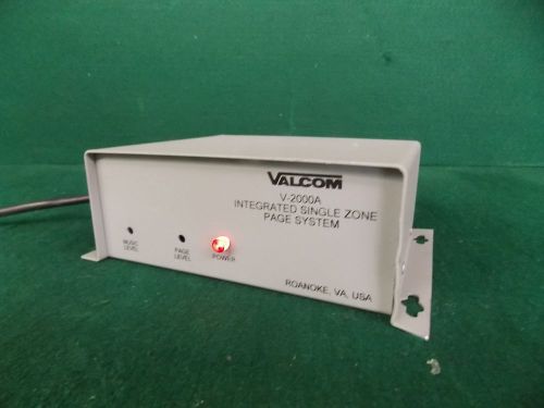 Valcom V-2000A Integrated Single Zone Page Control System