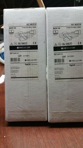 Two (2) NEW Nellcor Pulse Oximetry Cables Catalog # SCP-10