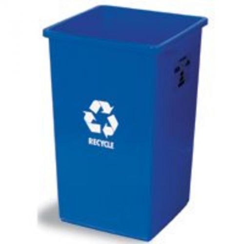 25 gal blue recycle can continental commercial recycling containers 25-1 for sale