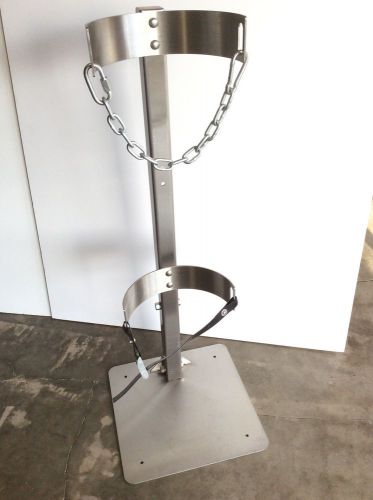 Lab compressed gas cylinder stand seismic safety floor stand restraint holder ss for sale