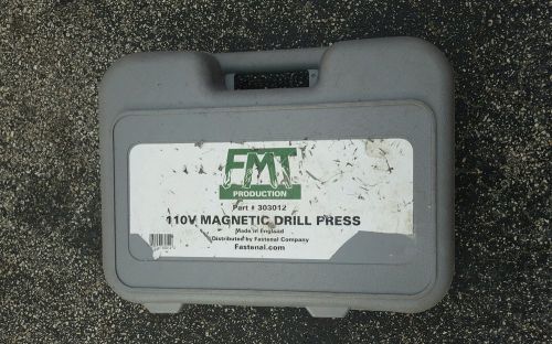 FMT 303012 Magnetic Drill Press 1000W 450 RPM 1-1/2&#034; Diameter 2&#034; Depth