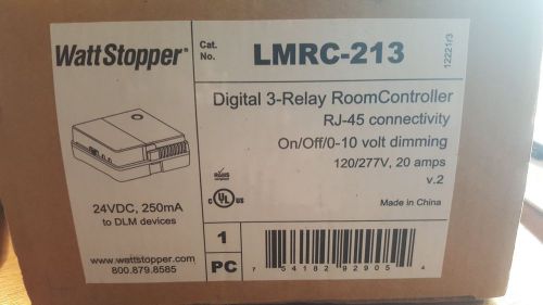 WATT STOPPER LMRC-213 120/277VAC 24VDC 20A DIGITAL 3 RELAY ROOM CONTROLLER NIB!