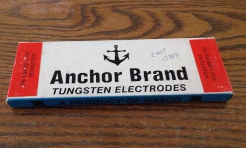 10 pack anchor tungsten tig welding electrode 3/32&#034; x 7&#034; 2% thoriated red rod for sale
