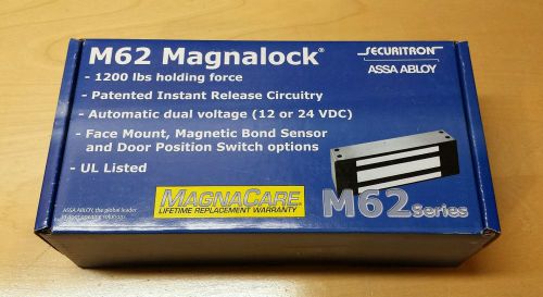 Securitron m62 magnalock 12 24 vdc 1200lb mag lock.   new in box. for sale