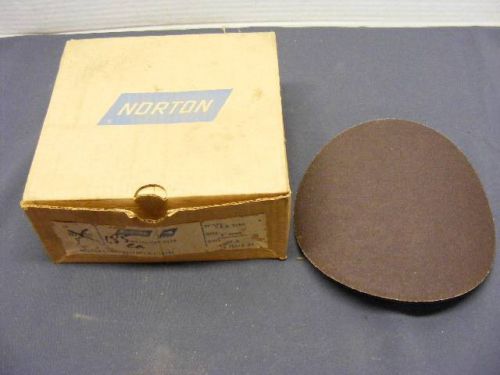 37 NEW Norton Disc Metalite R228 8&#034; NO Hole Grit 60-x Shape P.S.A.
