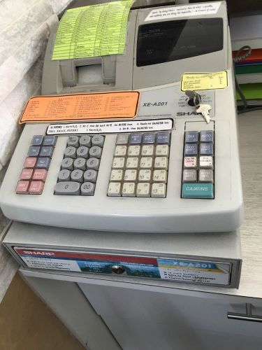 Sharp Cash Register w/ drawer - Model XE-A201 - (W/ LOTS of Register Tapes incl)