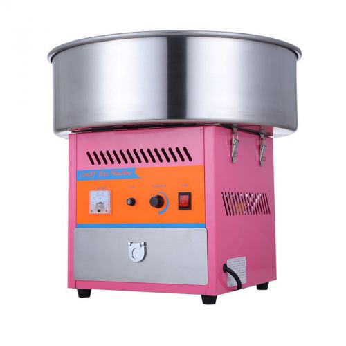 New Electric Commercial Candy Floss Making Machine Cotton Sugar Maker 220V E