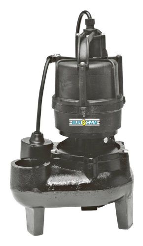 Burcam Sewage Pump 1/2HP 115V 400500