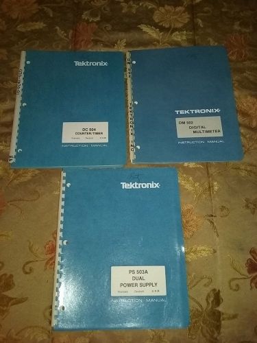 Tektronix Manual&#039;s for PS 503A, DM 502, DC 504